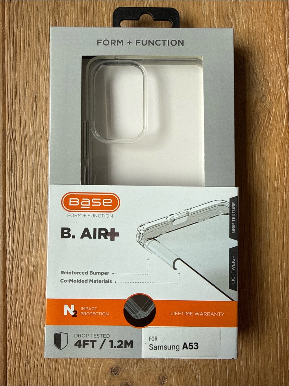 New Base B. Air+ Clear Phone Case for Samsung A53 Clear transparent
